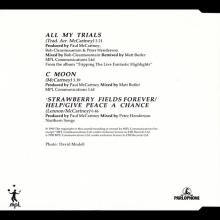 1990 11 26 ALL MY TRIALS - PAUL McCARTNEY DISCOGRAPHY - CDRX 6278 - 5 099920 416324 - UK - pic 1