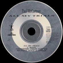 1990 11 26 ALL MY TRIALS - PAUL McCARTNEY DISCOGRAPHY - CDRX 6278 - 5 099920 416324 - UK - pic 3