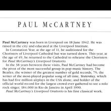 1991 06 28 c Liverpool Oratorio Première Programme Paul McCartney - pic 7