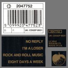 1992 06 07 08 UK The Beatles Compact Disc EP.Collection CD BEP 14 ⁄ 5"CD - CDGEP 8920  - CDGEP 8924  - CDGEP 8931 - pic 12