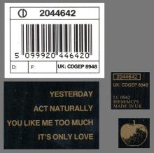 1992 09 10 11 UK The Beatles Compact Disc EP.Collection CD BEP 14 ⁄ 5"CD - CDGEP 8938  - CDGEP 8946  - CDGEP 8948 - pic 12