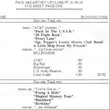 1993 04 13 - PAUL McCARTNEY RADIO SHOW - MEDIAAMERICA RADIO - UP-CLOSE PART 2 PAUL McCARTNEY 9318 - pic 1