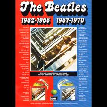 1993 09 20 THE BEATLES 1962-1966 1967-1970 - RED AND BLUE CD'S - ADVERTISING A4 FLYER - UK - pic 1