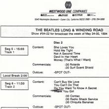 1994 05 24 - 30 - THE BEATLES RADIO SHOW - WESTWOOD ONE - THE BEATLES LONG AND WINDING ROAD - SHOW 94-22 - HOUR 01 - 02 - pic 6