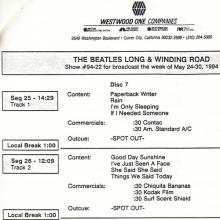 1994 05 24 - 30 - THE BEATLES RADIO SHOW - WESTWOOD ONE - THE BEATLES LONG AND WINDING ROAD - SHOW 94-22 - HOUR 07 - 08 - pic 5