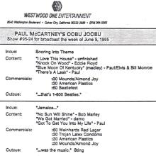 1995 06 03 - PAUL McCARTNEY RADIO SHOW - WESTWOOD ONE - OOBU JOOBU - SHOW 95-23 - 95-24 - pic 6