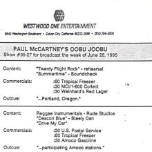 1995 07 01 - PAUL McCARTNEY RADIO SHOW - WESTWOOD ONE - OOBU JOOBU - SHOW 95-27 - 95-28 - pic 5