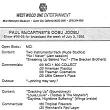 1995 07 01 - PAUL McCARTNEY RADIO SHOW - WESTWOOD ONE - OOBU JOOBU - SHOW 95-27 - 95-28 - pic 6