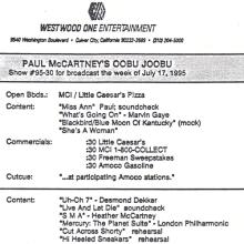 1995 07 15 - PAUL McCARTNEY RADIO SHOW - WESTWOOD ONE - OOBU JOOBU - SHOW 95-29 - 95-30 - pic 6