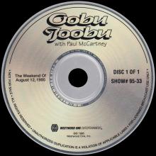 1995 08 12 - PAUL McCARTNEY RADIO SHOW - WESTWOOD ONE - OOBU JOOBU - SHOW 95-33 - 95-34 - pic 1