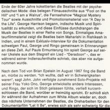 1995 11 21 THE BEATLES ANTHOLOGY - ZDF PRESSE SPECIAL  - GERMANY - B  - pic 9