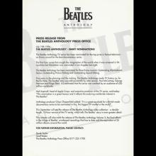 1996 07 19 THE BEATLES ANTHOLOGY VIDEOS - PRESS PACK - USA - A - pic 11
