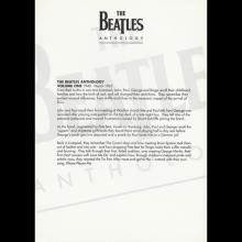1996 07 19 THE BEATLES ANTHOLOGY VIDEOS - PRESS PACK - USA - B - pic 1