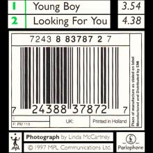 1997 04 28 YOUNG BOY - PAUL McCARTNEY DISCOGRAPHY - HOLLAND - 7 24388 37872 7 - pic 5