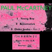 1997 04 28 YOUNG BOY - PAUL McCARTNEY DISCOGRAPHY - UK - CDR 6462 - 7 24388 38762 0 - pic 1