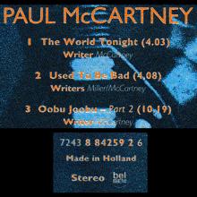 1997 07 07 THE WORLD TONIGHT - PAUL McCARTNEY DISCOGRAPHY - HOLLAND - 7 24388 42592 6 - pic 1