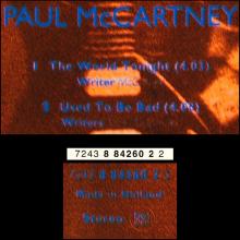 1997 07 07 THE WORLD TONIGHT - PAUL McCARTNEY DISCOGRAPHY - HOLLAND - 7 24388 42602 2 - pic 1