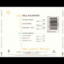 1997 07 07 THE WORLD TONIGHT - PAUL McCARTNEY DISCOGRAPHY - UK - 7 24388 42982 5 - CDRS 6472 - pic 2
