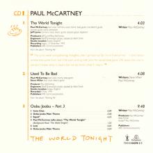 1997 07 07 THE WORLD TONIGHT - PAUL McCARTNEY DISCOGRAPHY - UK - 7 24388 42982 5 - CDRS 6472 - pic 6
