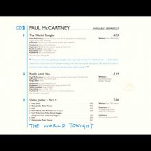 1997 07 07 THE WORLD TONIGHT - PAUL McCARTNEY DISCOGRAPHY - UK - 7 24388 42982 5 - CDRS 6472 - pic 7