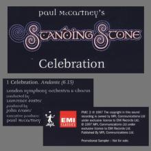 UK 1997 09 29 - PAUL McCARTNEY - STANDING STONE - CELEBRATION - PMC 1 - PROMO CD - B - pic 3