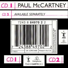 1997 12 15 BEAUTIFUL NIGHT - PAUL McCARTNEY DISCOGRAPHY - UK - 7 24388 49702 2 - CDRS 6489 - pic 5