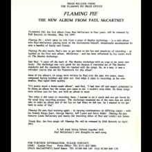 1997 Flaming Pie - Paul McCartney - Press kit  - pic 9