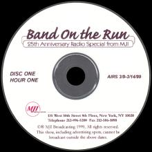 1999 03 09 - PAUL McCARTNEY RADIO SHOW - MJI BROADCASTING - BAND ON THE RUN 25TH ANNIVERSARY - pic 1