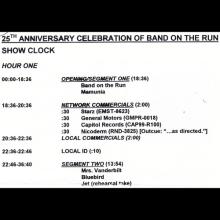 1999 03 09 - PAUL McCARTNEY RADIO SHOW - MJI BROADCASTING - BAND ON THE RUN 25TH ANNIVERSARY - pic 5