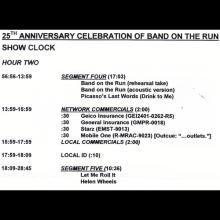 1999 03 09 - PAUL McCARTNEY RADIO SHOW - MJI BROADCASTING - BAND ON THE RUN 25TH ANNIVERSARY - pic 6