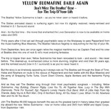 1999 09 14 THE BEATLES YELLOW SUBMARINE SONGTRACK PRESS KIT - UK - pic 8