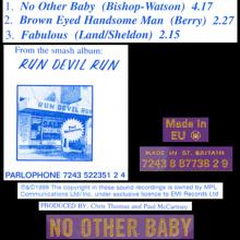 1999 10 24 NO OTHER BABY - PAUL McCARTNEY DISCOGRAPHY - CDR 627 - 7 24388 77382 9 - EU / UK - pic 4