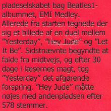 2000 11 13 THE BEATLES 1 YESTERDAY - PRESS INFO AND PROMO CD - DENMARK MOST POPULAR SONG  - pic 6
