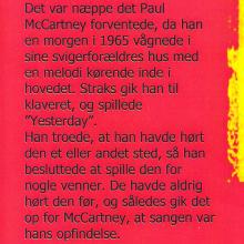 2000 11 13 THE BEATLES 1 YESTERDAY - PRESS INFO AND PROMO CD - DENMARK MOST POPULAR SONG  - pic 7