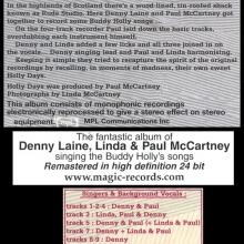 2000 11 15 UK⁄FR Denny Laine - Holly Days ⁄ 3930035 ⁄ 3 700139 300350 ⁄ MAM 101 - pic 7