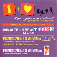 2001 02 06 THE BEATLES 1 - MARKETING CAMPAIGN - ST VALENTINE SPECIAL SLIPCASE - FRANCE - pic 6