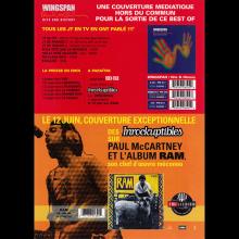 2001 05 07 Paul McCartney - Wingspan - Press Info France CD & Ram - pic 1