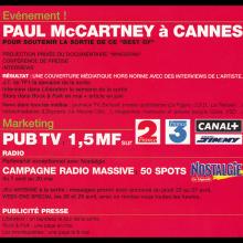 2001 05 07 Paul McCartney - Wingspan - Press Info France CD - pic 6