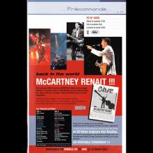 2003 03 18 Paul McCartney - Back In The World (US) - Press Info and Order Form France - pic 5