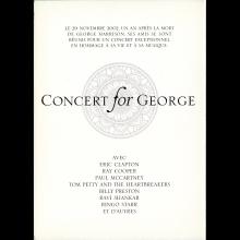 2003 11 14 - FILM INVITATION FOR "CONCERT FOR GEORGE" IN PARIS  - pic 1