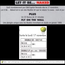 2003 11 17 LET IT BE... NAKED - THE BEATLES - MARKETING PRESS CAMPAIGN - FRANCE - pic 1