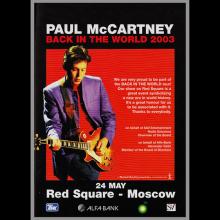 2003 PAUL McCARTNEY BACK IN THE WORLD 2003 - TOUR CONCERT PROGRAMME - pic 15