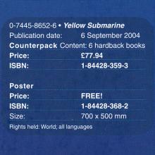 2004 09 06 YELLOW SUBMARINE PICTURE BOOK - WALKER BOOKS - SUBAFILMS LTD. - ADVERTISING FOLDER - UK - pic 8
