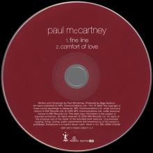2005 08 29 FINE LINE ⁄ COMFORT OF LOVE - PAUL McCARTNEY DISCOGRAPHY - 0 94633 82072 2 - CDR 6673 - EU / UK - pic 3