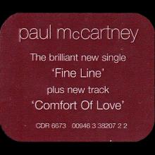 2005 08 29 FINE LINE ⁄ COMFORT OF LOVE - PAUL McCARTNEY DISCOGRAPHY - 0 94633 82072 2 - CDR 6673 - EU / UK - pic 5
