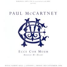 2006 11 03 Ecce Cor Meum - Behold My Heart -Royal Albert Hall -Programme Première  - pic 1