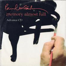 UK 2007 06 04 - PAUL McCARTNEY - MEMORY ALMOST FULL - ADVANCE CD - PROMO CD - pic 1
