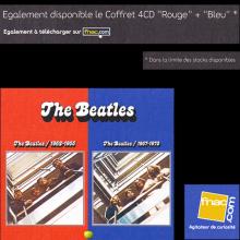 2010 10 18 THE BEATLES -RED 1962-1966 ⁄ BLUE 1967-1970 REMASTERED - INSTORE DISPLAY 30X30CM - FRANCE - pic 1