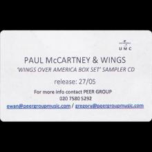 UK 2013 05 27 - WINGS OVER AMERICA SUPER DELUXE EDITION COLLECTORS BOX SET - DISC 1 AND 2 - UNIVERSAL UMC LOGO - PROMO CDR - pic 9