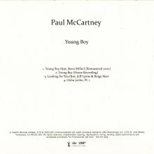 UK 2020 07 31 PAUL McCARTNEY - FLAMING PIE - DELUXE EDITION - EP A - YOUNG BOY - 1997 04 28 - PROMO - CDR  - pic 1